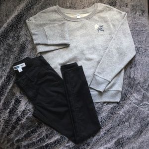 Old Navy Black Mid-Rise Rockstar Jeans